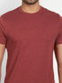 Men's Crew Neck MELANGE Tee Brown